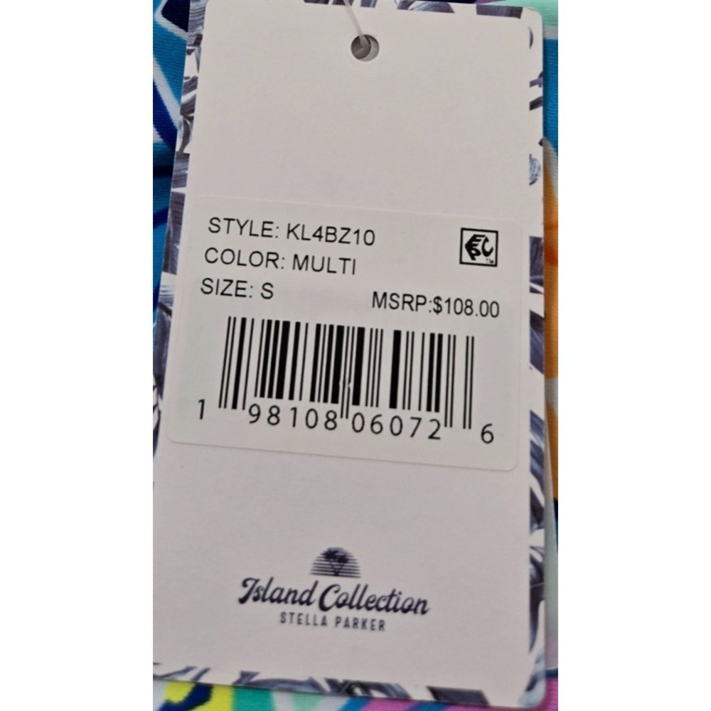 Stella Parker Island Collection One Piece Swimsuit Women's S Multi NWT - Picture 6 of 10